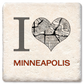 Custom I Heart City Map Coaster