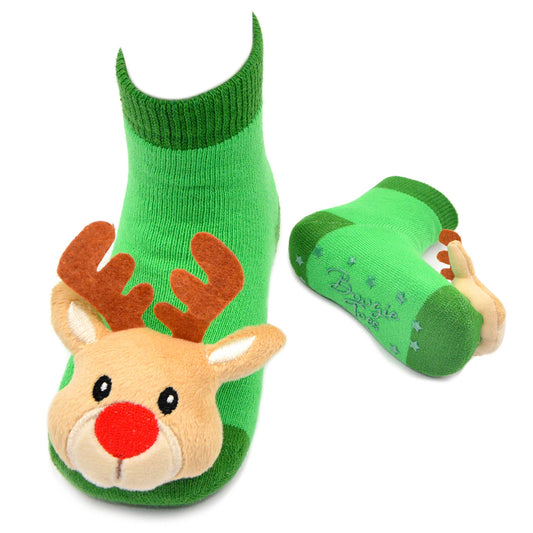 Reindeer Classic Rattle Socks