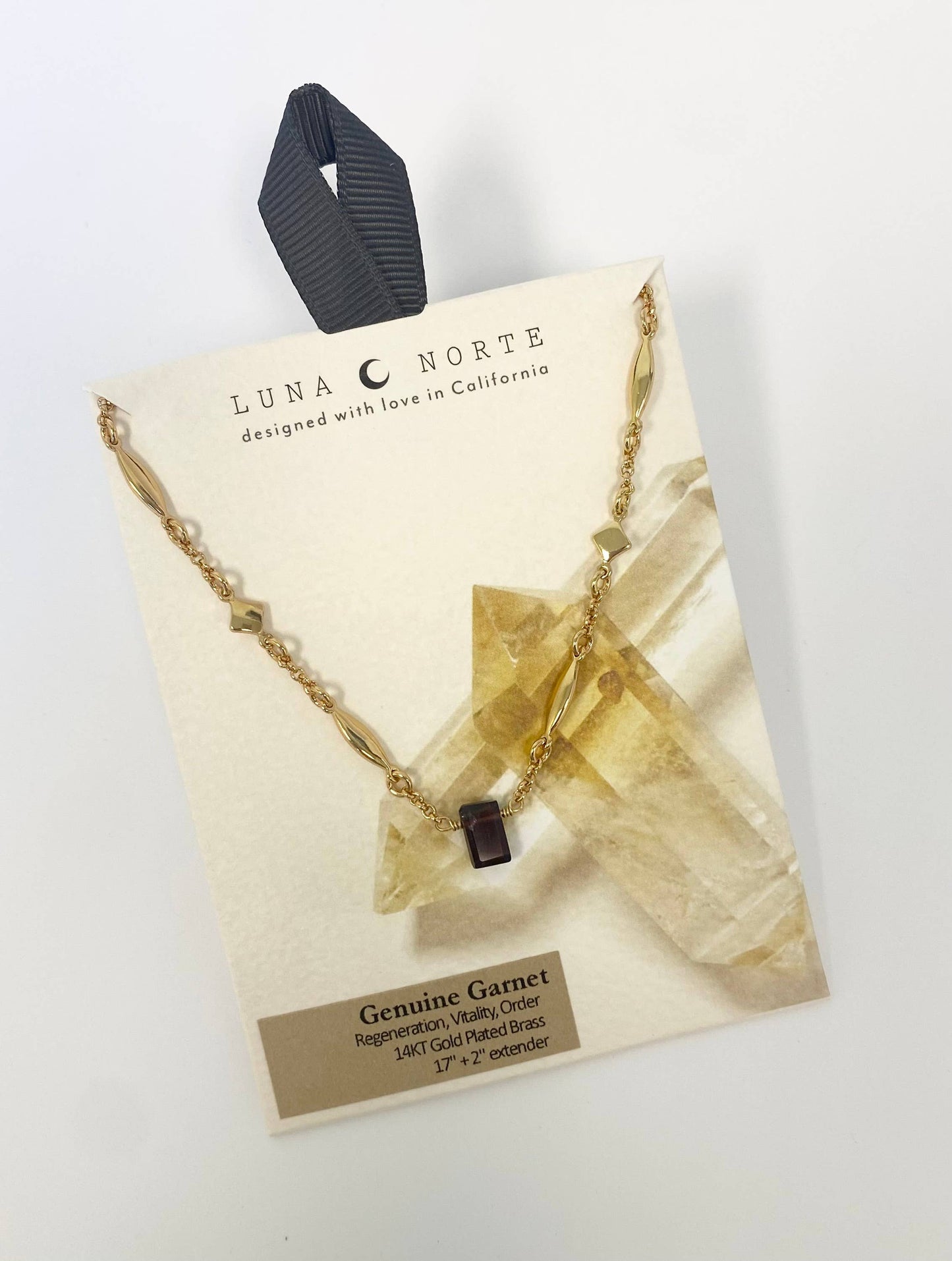 Prism Gems Birthstone Necklace - January