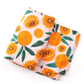 Bamboo Muslin Swaddle With Sliced Oranges