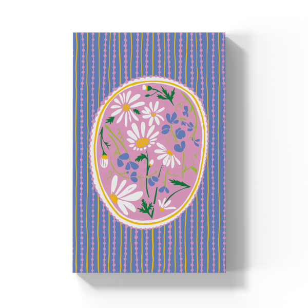 Daisy Cameo  Soft Touch Classic Layflat Notebook Journal