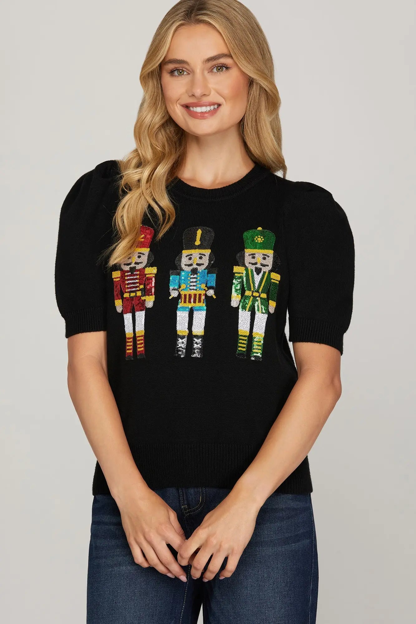 Nutcracker Sequin Christmas Sweater!