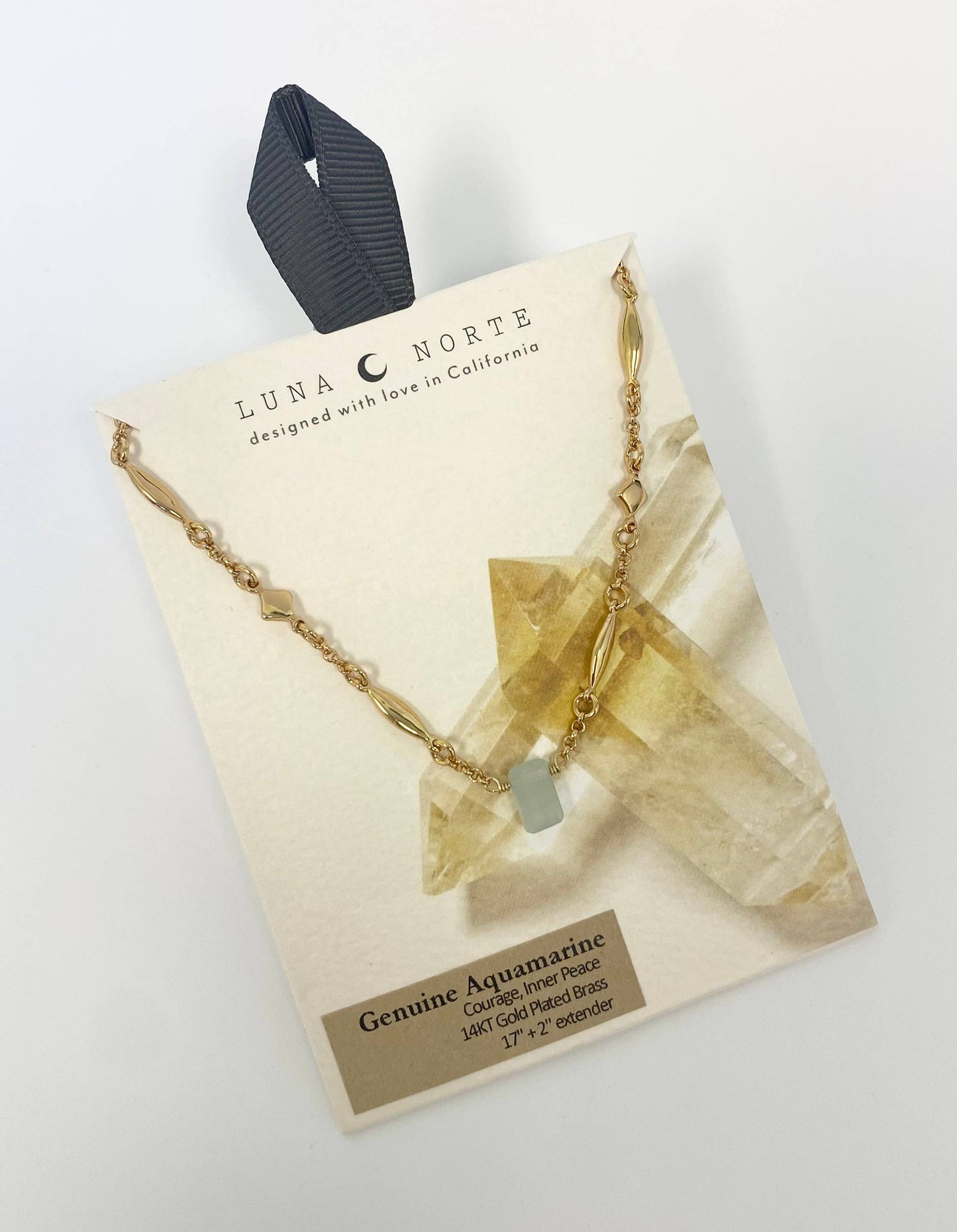 Prism Gems Birthstone Necklace - March