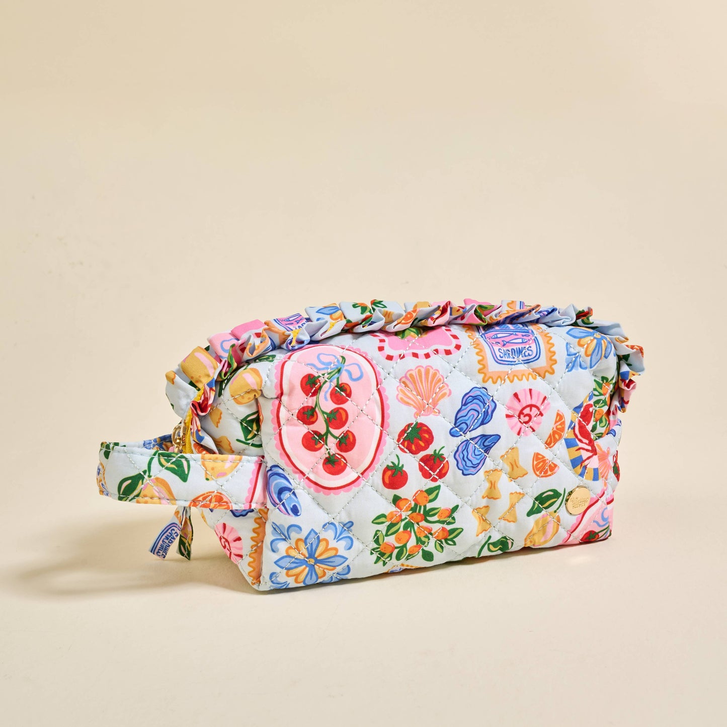Ciao Bella Quilted Cosmetic Pouch