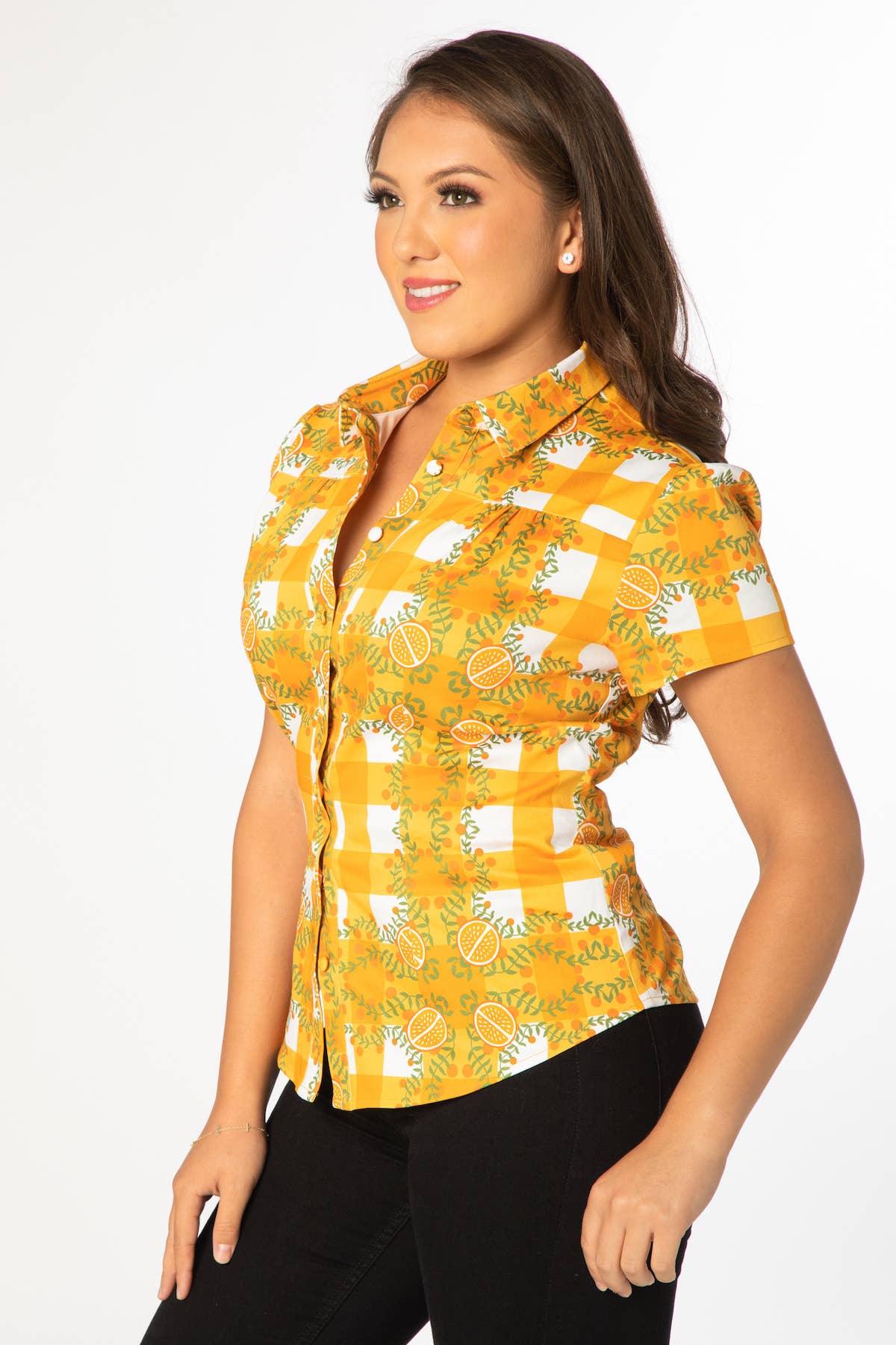 Orange Camp Shirt