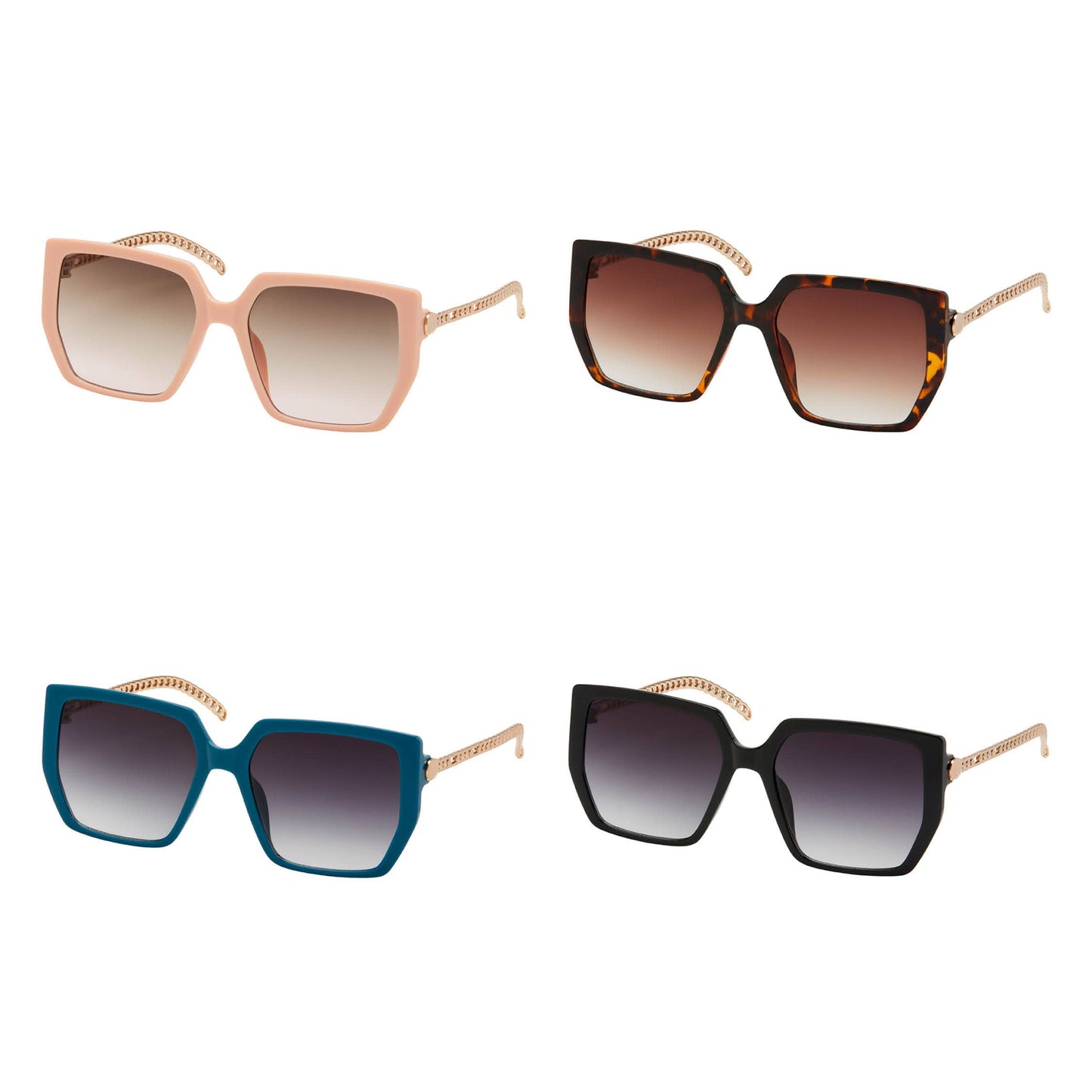 1304 Jade - Chic Oversized Women's Sunglasses
