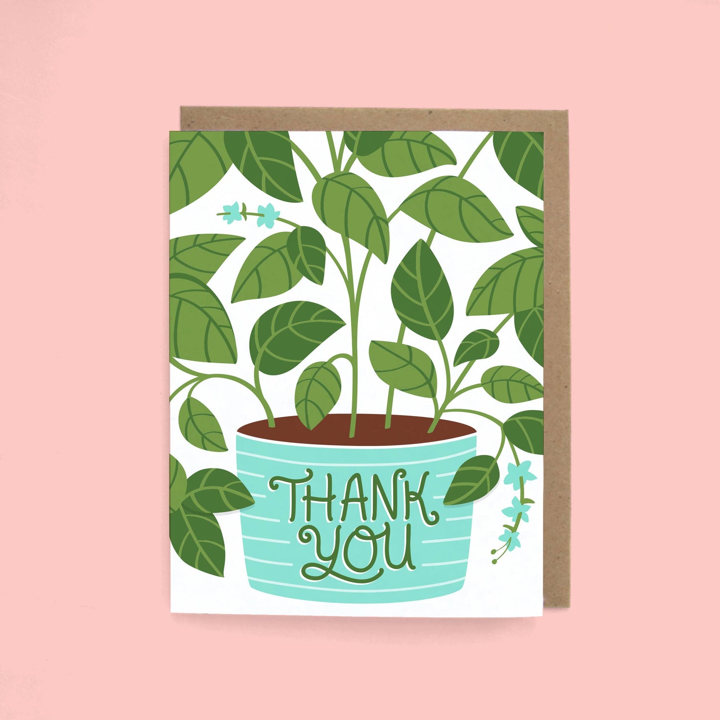 Basil Thank You Greeting Card