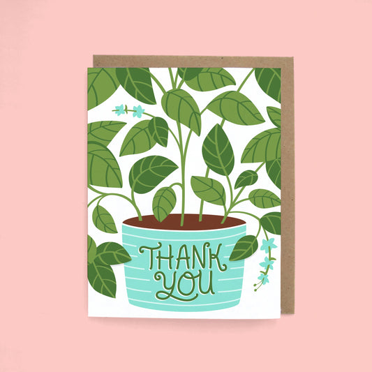 Basil Thank You Greeting Card