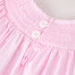 Fall Halloween Pink Spider Pumpkin Ghost Smock Embroidery Girl Dress