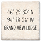 Custom City State Coordinates Coaster