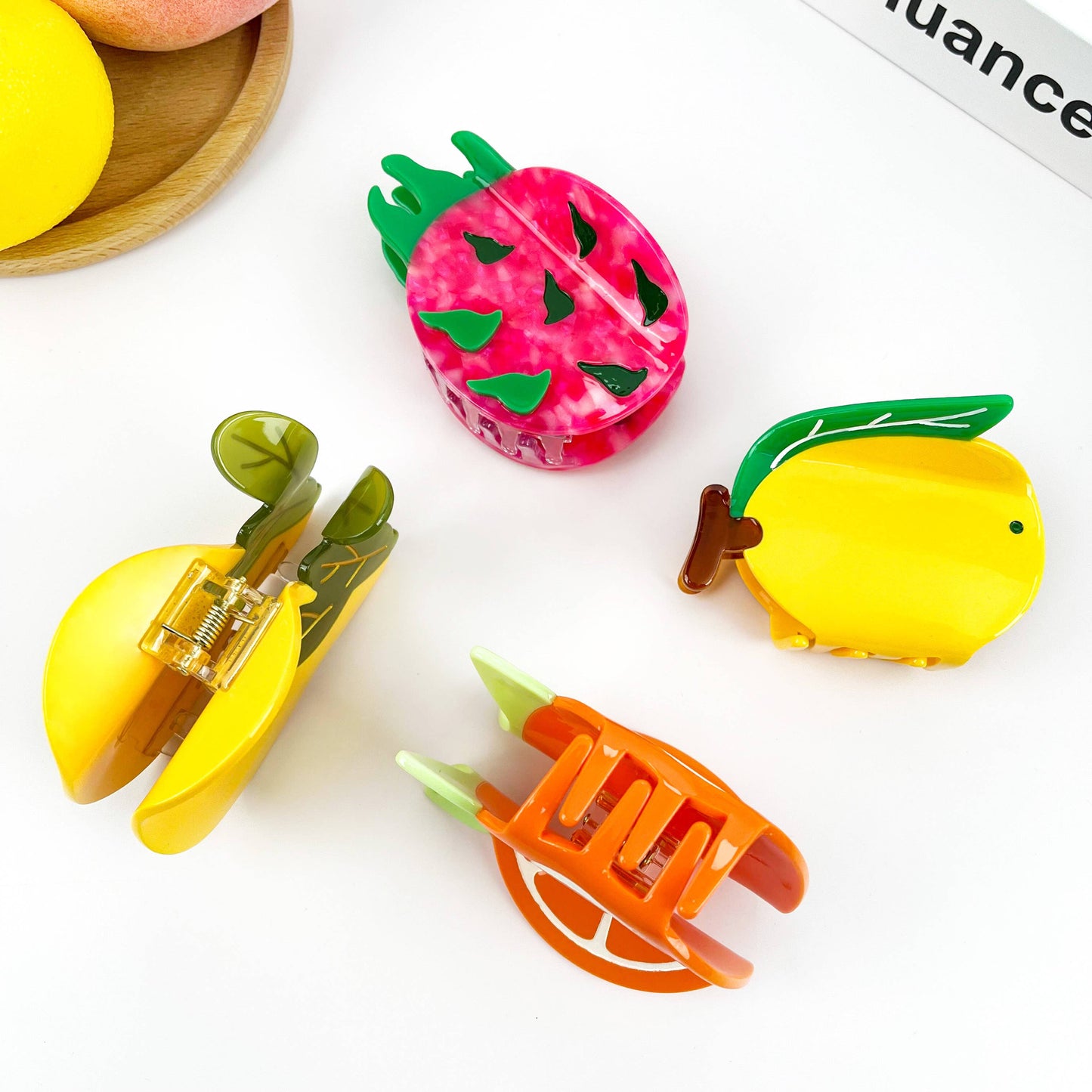 Cute Fruit Claw Clip, Playful Acetate Hair Clip