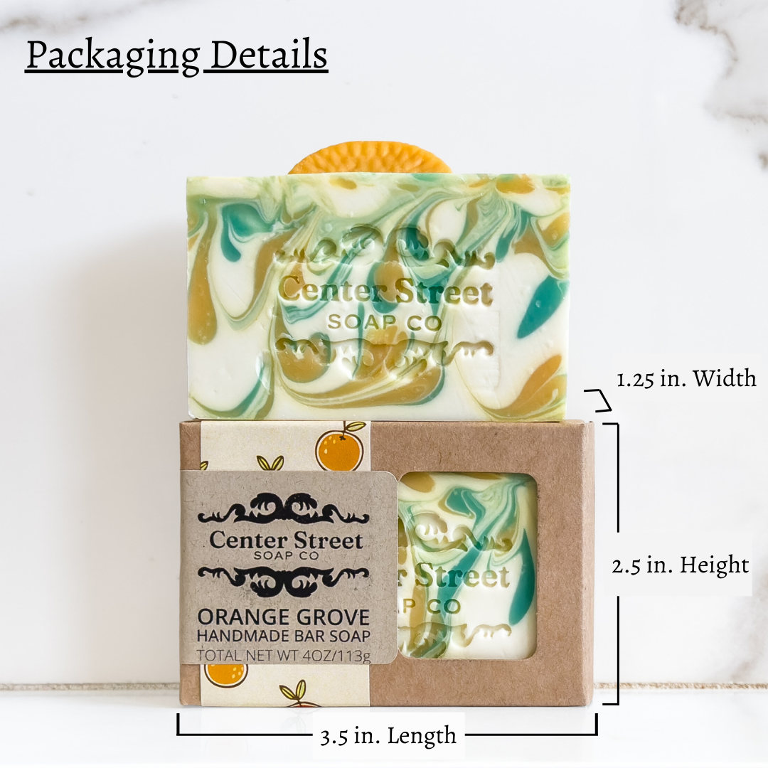 Orange Grove Vegan Handmade Soap Bar - 4oz