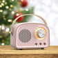 Mini Retro Fm Radio & Bluetooth Multifunction Speaker