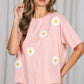Cozy Daisy Embroidery Knit Top
