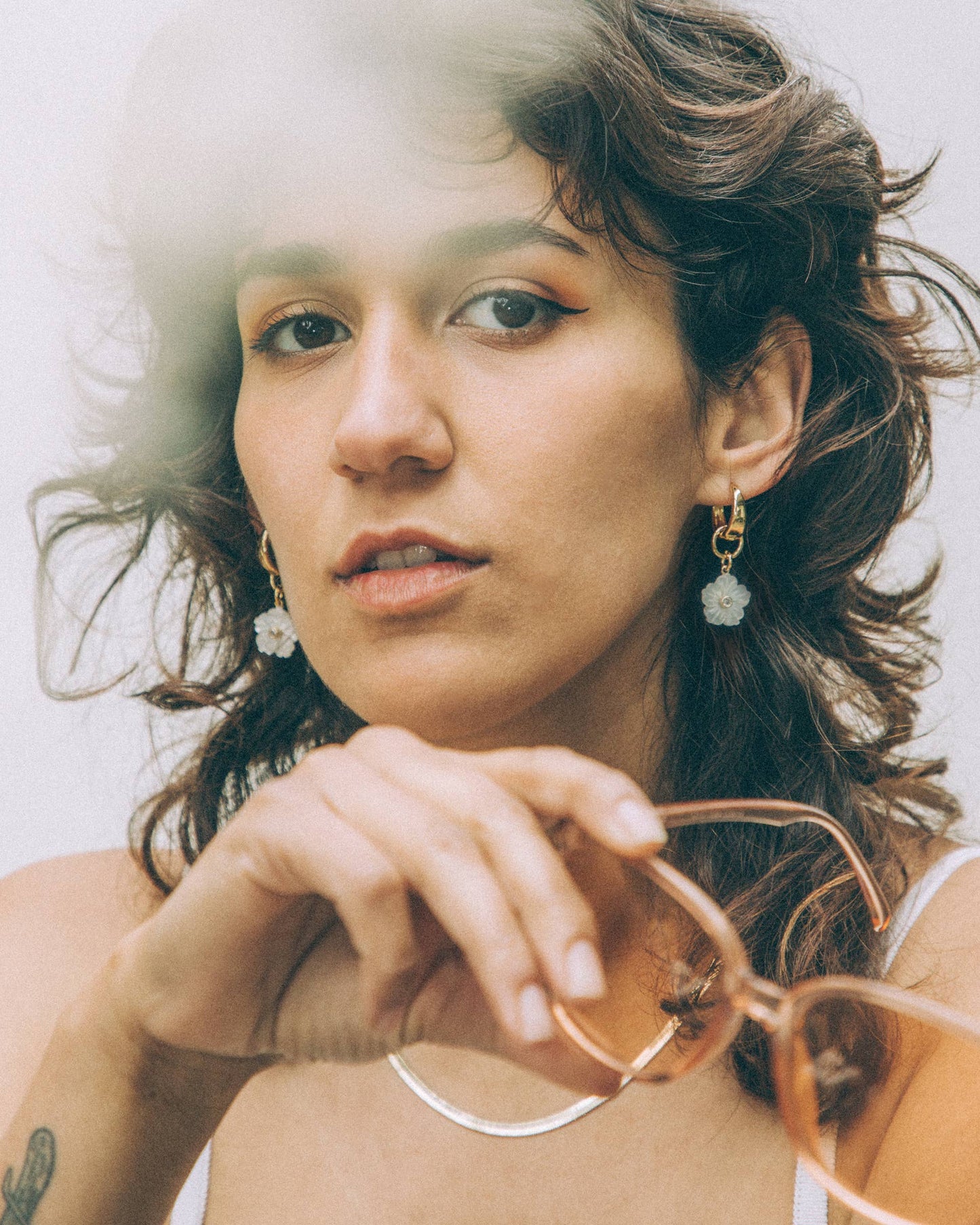 Tulum Flora 2-in-1 Charm Huggie Hoop Earring