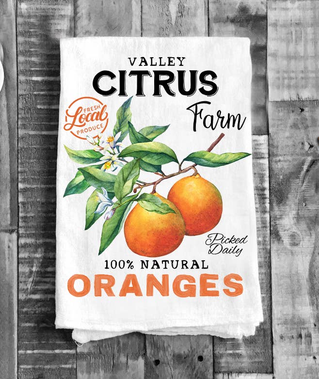 Custom Old Towne Orange Tea Towels
