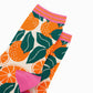 Women's Bamboo Socks - Cream, Orange Tree: UK 3-7 | EU 36-40 | US 5-9