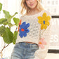 FLORAL PATCH SWEATER