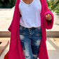 Love & Peace Exposed Seam Long Maxi Knit Cardigan