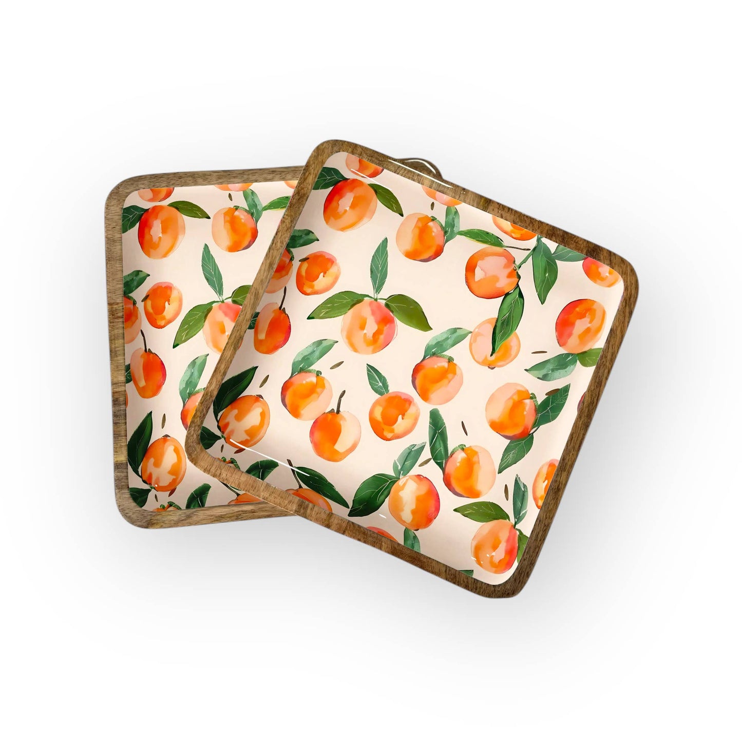 Peach Square Trays