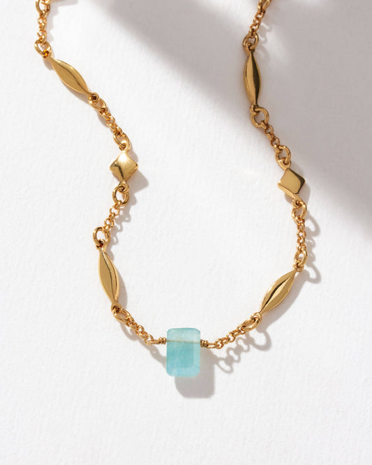 Prism Gems Birthstone Necklace - March