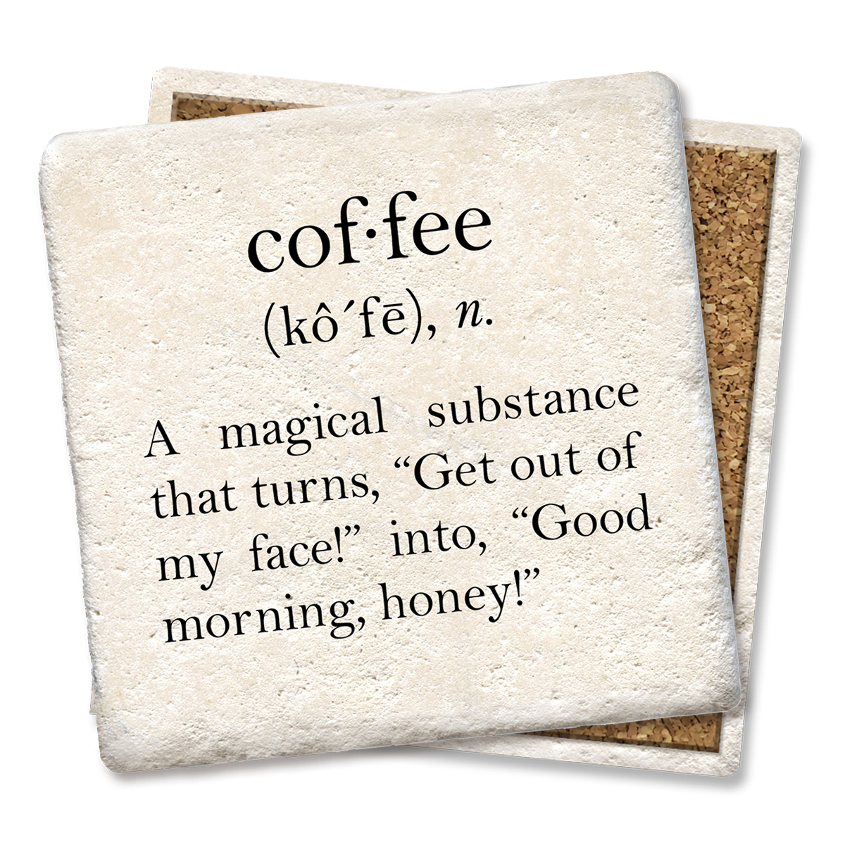 Coffee definition coaster