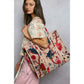 Quilted Velvet Tote Bag