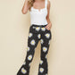 Daisy Printed Denim Flare Jeans