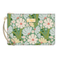 OEELINN Wild Daisy Design Zip Pouch Wristlet with Zipper Closure and Removable Wrist Strap
