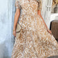 Bohemian Casual High-Waisted Color Block Dress DY327