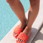 SOL POOL SLIDES, ORANGE