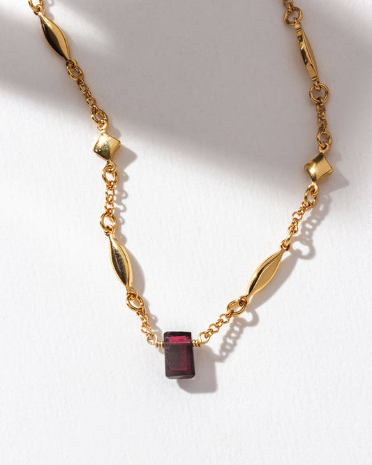 Prism Gems Birthstone Necklace - January