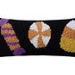Halloween Candies Trio Hook Pillow