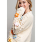 SWEET 3D FLOWER KNITTING CARDIGAN
