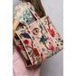 Quilted Velvet Tote Bag