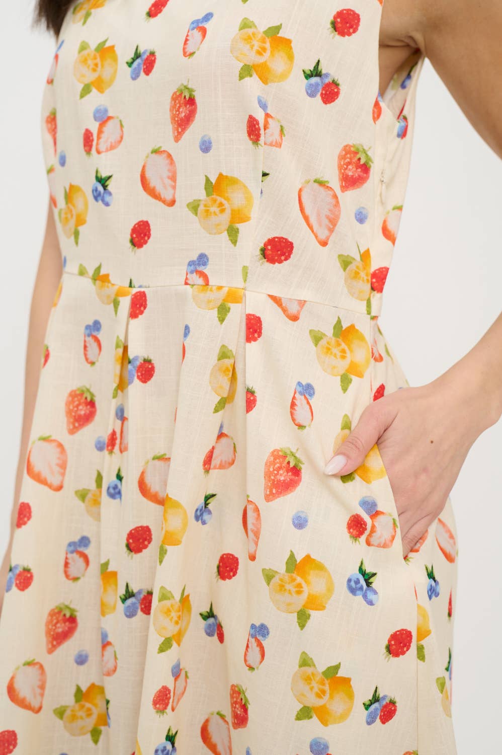 CITRUS & BERRIES PRINT DRESS