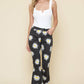 Daisy Printed Denim Flare Jeans