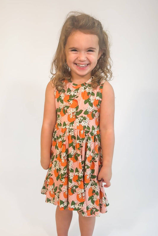 Baby Orange - Sleeveless Pocket Dress