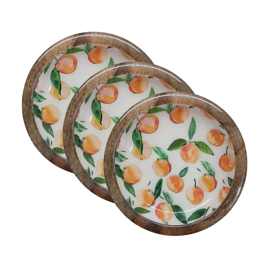 Peaches 5" Round Dish