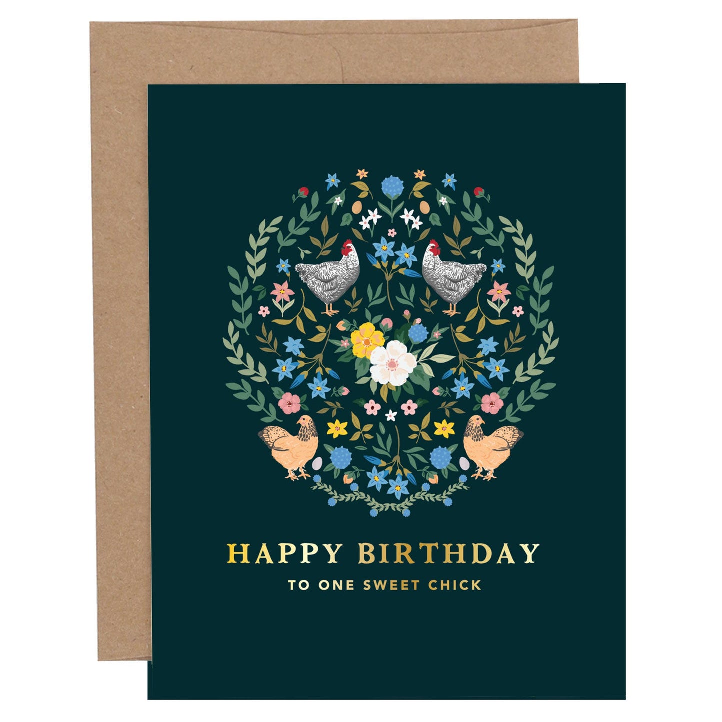 Happy Birthday To One Sweet Chick Greeting Card