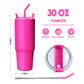 30 OZ Travel Tumbler with Romantic Flower Blooming for On-the-Go
