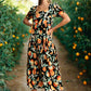 Orange Grove Dress with Pockets