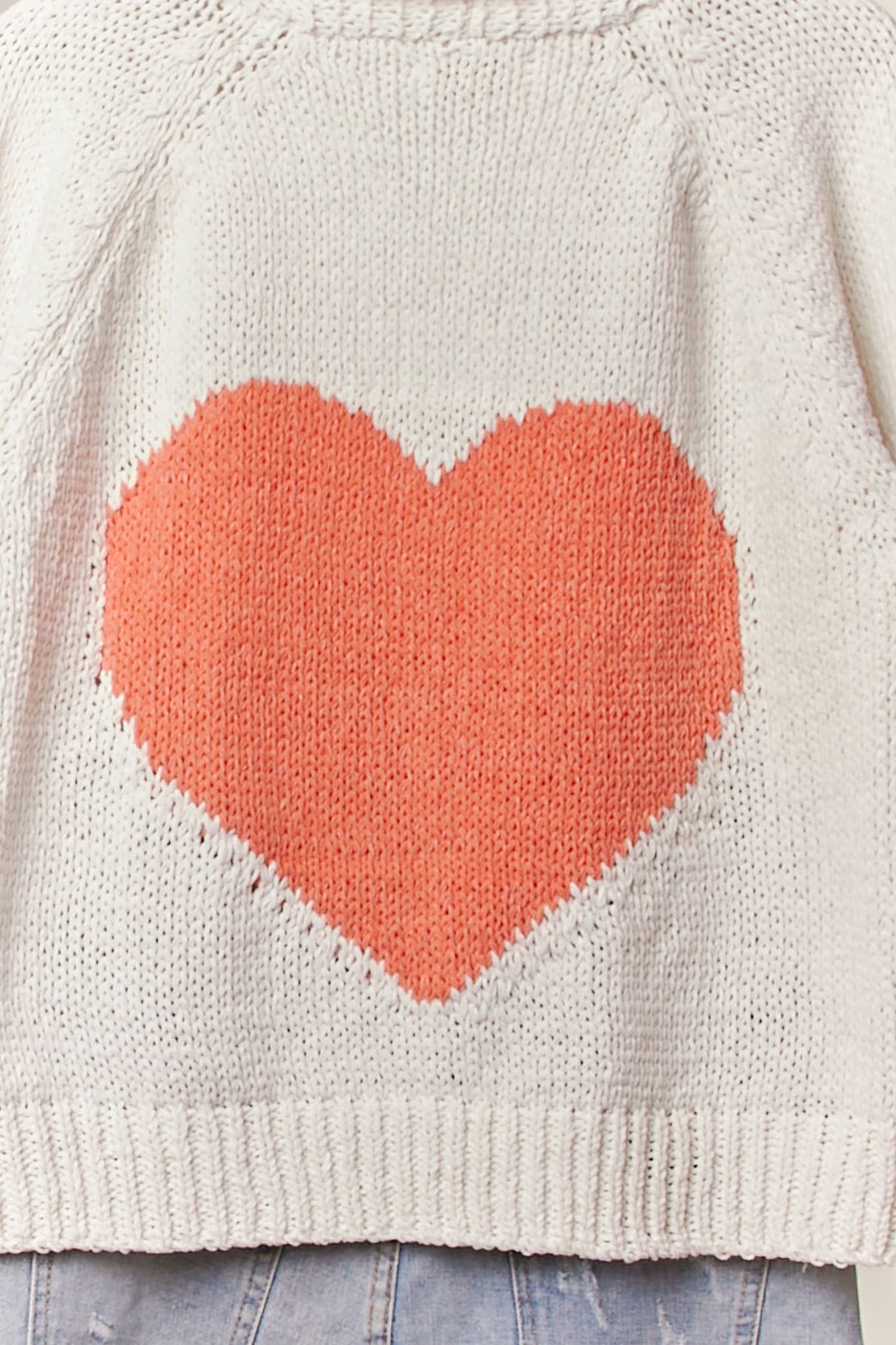 Collar Heart  V-Neck Pocket Knit Cardigan
