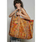 Botanical Velvet Quilted Tote Bag
