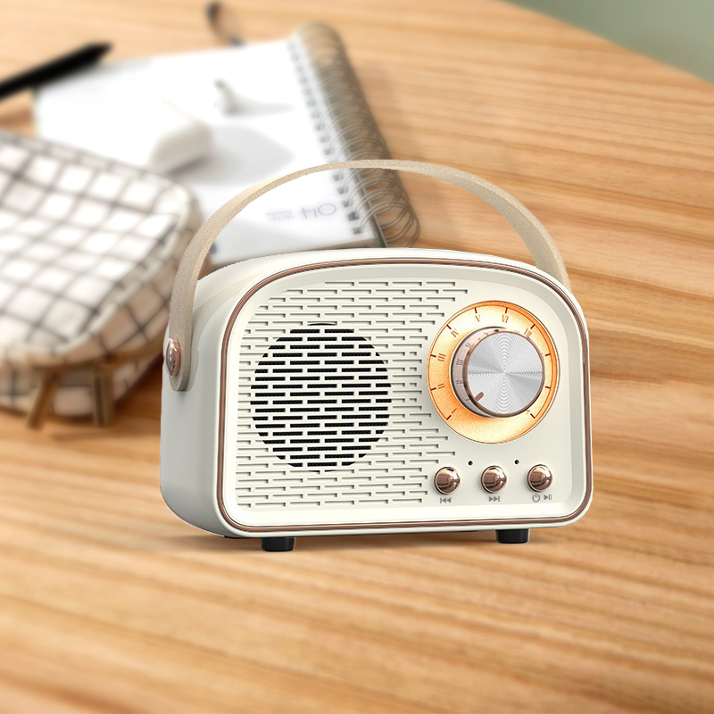 Mini Retro Fm Radio & Bluetooth Multifunction Speaker