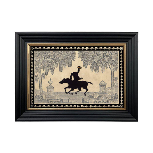 Sleepy Hollow Graveyard Paper Cut Vintage Silhouette