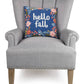 Hello Fall Embroidered Pillow