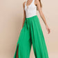 SOLID CREPE PALAZZO PANTS - ORANGE 2327