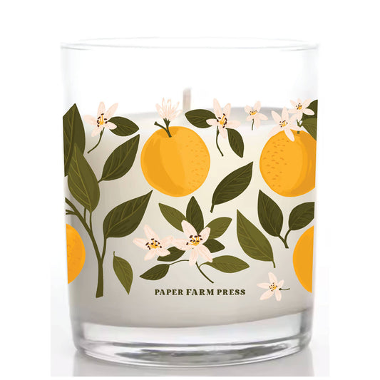 Orange Orchard Scented Soy Hand-Poured Candle