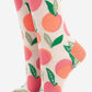 Women's Peach Print Bamboo Socks: UK 3-7 | EU 36-40